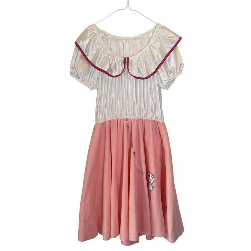 Halloween Costume 50's theme party Pink White Poodle Dress Trick or Treating